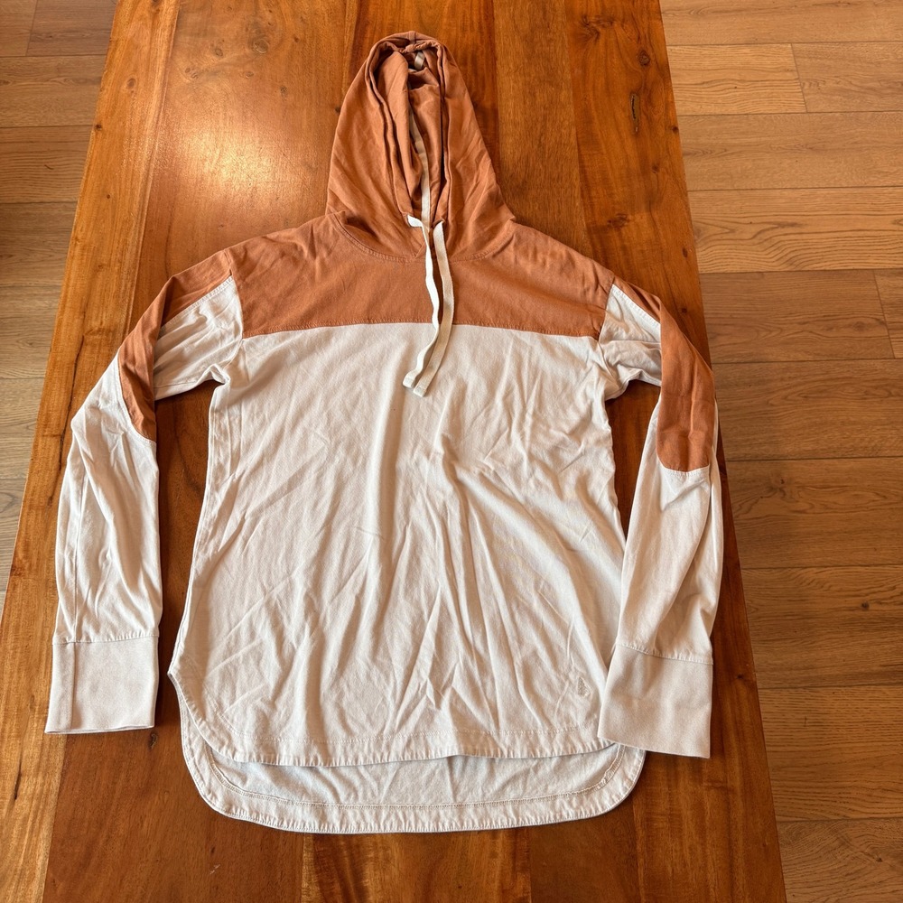 Landmark Project Men's Rust/Tan Long Sleeve T-shirt Hoodie‎ Size M